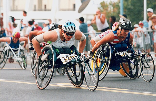 Australian and American athletes at the 1996 Summer Paralympics.