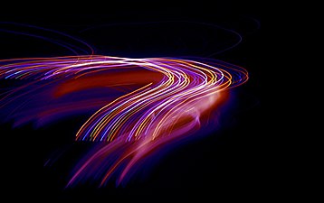 A Light painting curve move