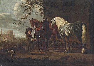 Boy Holding Three Horses