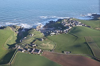 Aerial photograph of Collieston in 2013 Aerial view of Collieston.jpg