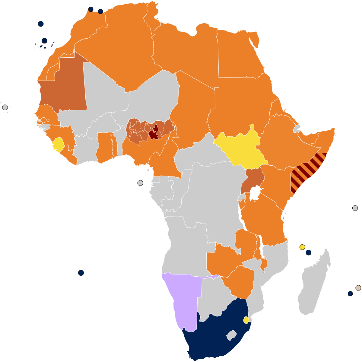 アフリカにおけるlgbtの権利 Wikipedia