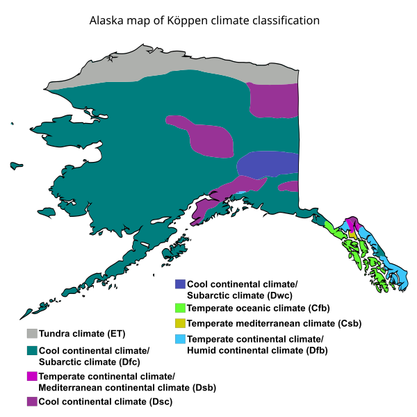 File:Alaska map of Köppen climate classification.svg