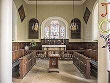 View into the chancel All Saints, Brandsby - Sanctuary - geograph.org.uk - 5660840.jpg