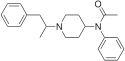 Химическая структура α-метилацетилфентанила. 