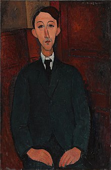 Amedeo Modigliani, Portrait of the painter Manuel Humbert, 1916