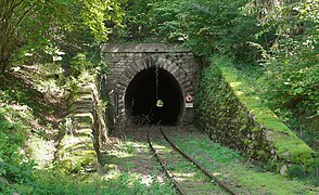 Der 223 m lange Hart-Tunnel; längster Tunnel der Feistritztalbahn
