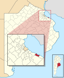 location of Ensenada Partido in Gran Buenos Aires