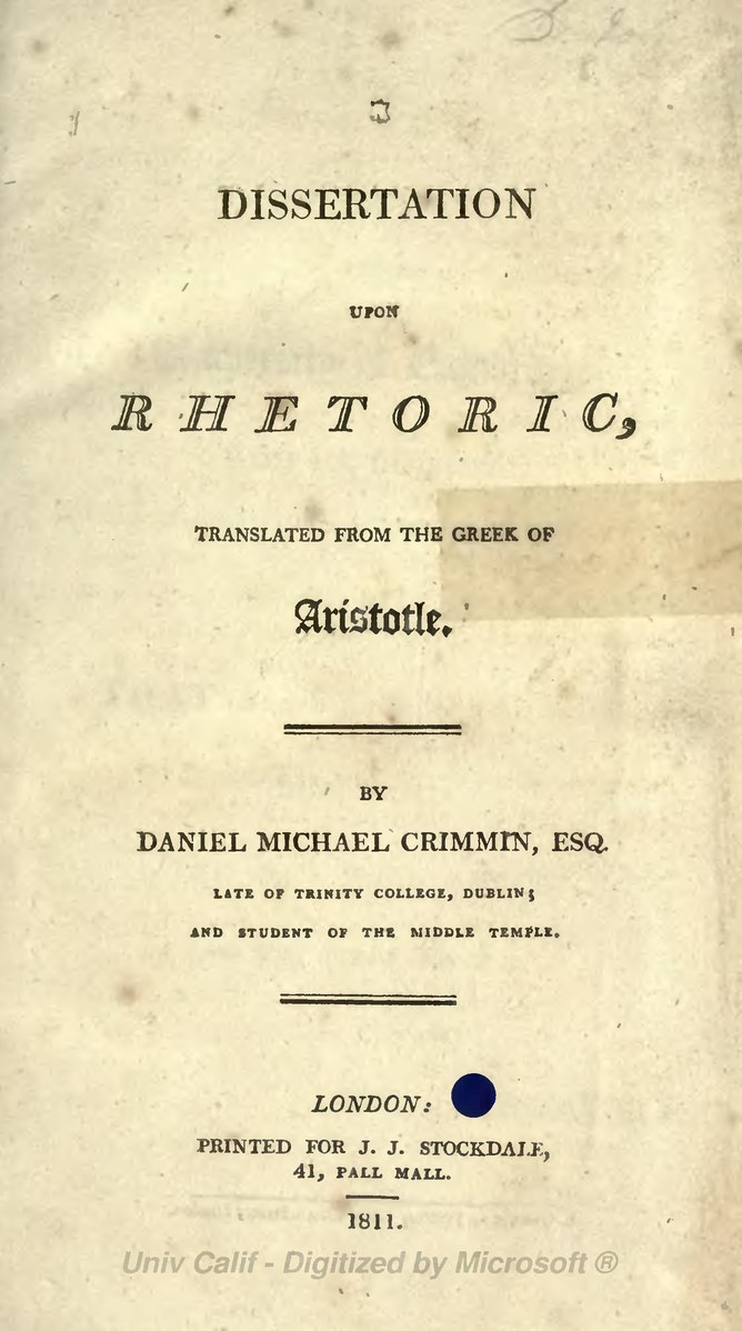 Fayl:Aristotle - Rhetoric, translator Crimmin, 1811.djvu.