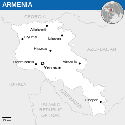 Lokasi Armenia