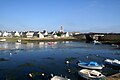 L'arrière-port du Guilvinec et le pont vus du quai côté Guilvinec