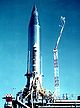 Atlas-B-Rakete mit SCORE auf der Startrampe