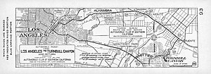 Thumbnail for File:Automobile road from Los Angeles to Turnbull Canyon and return, 1919 (AAA-SM-004709).jpg