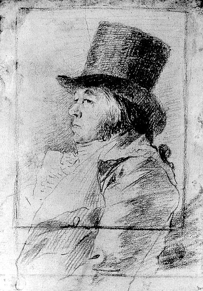 File:Autorretrato (1797-1799). Dibujo preparatorio de Los caprichos.jpg