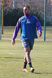 Abdennour à l'entraînement à Toulouse.