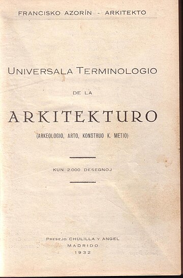 Universala Terminologio de la Arkitekturo