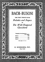 Thumbnail for Bach-Busoni Editions