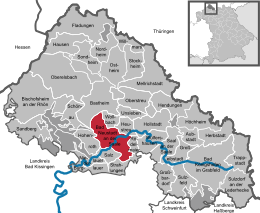 Bad Neustadt an der Saale – Mappa