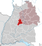 Lage des Landkreises Böblingen in Baden-Württemberg