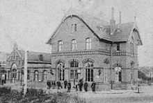 Bahnhofsgebäude um 1900