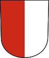 Balm bei Günsberg (Kanton Solothurn): gespalten von rot und weiß