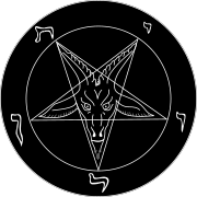 The Sigil of Baphomet, a symbol used as the insignia of the Church of Satan Baphosimb.svg