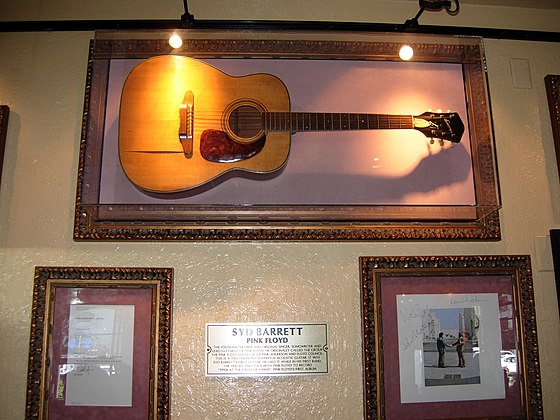 Barrett's first acoustic guitar