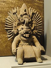 Zapotec bat god, Oaxaca, 350-500 CE Bat god, Zapotec, Period III-A - Mesoamerican objects in the American Museum of Natural History - DSC06023.JPG