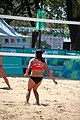 Deutsch: Beachvolleyball bei den Olympischen Jugendspielen 2018; Tag 8, 14. Oktober 2018; Mädchen, Achtelfinale – USA-Peru 2:0 (21–19/21–12) English: Beach volleyball at the 2018 Summer Youth Olympics at 14 October 2018 – Girls Round of 16 – USA-Peru 2:0 (21–19/21–12)