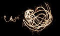 2013-01-29 Light trails of sparklers.