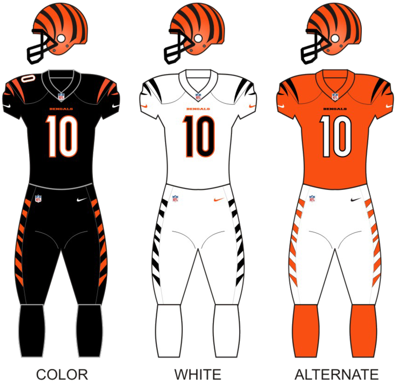 Why are the Bengals wearing white helmets on Thursday Night Football?