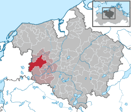 Läget för kommunen Bernitt i Landkreis Rostock