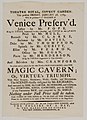 Bodleian Libraries, Playbill of Covent Garden, Friday, January 28, 1785, announcing Venice preserv'd &c..jpg