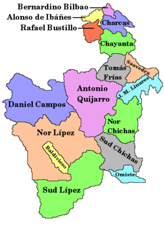 Provincije u departmanu Potosí