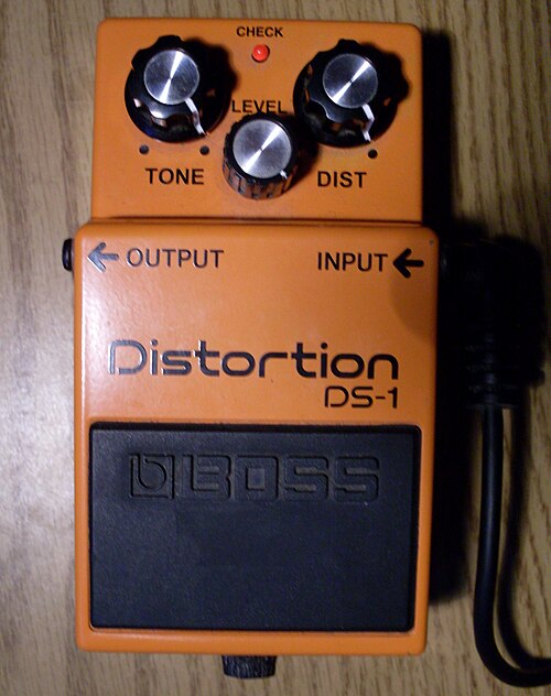 The DS-1 was the first ever distortion guitar effect pedal manufactured by Boss