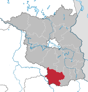 Lage des Landkreis Elbe-Elster in Brandenburg (anklickbare Karte)