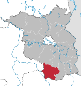 Elbe-Elster kerület elhelyezkedése