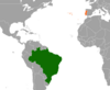 Location map for Brazil and Portugal.