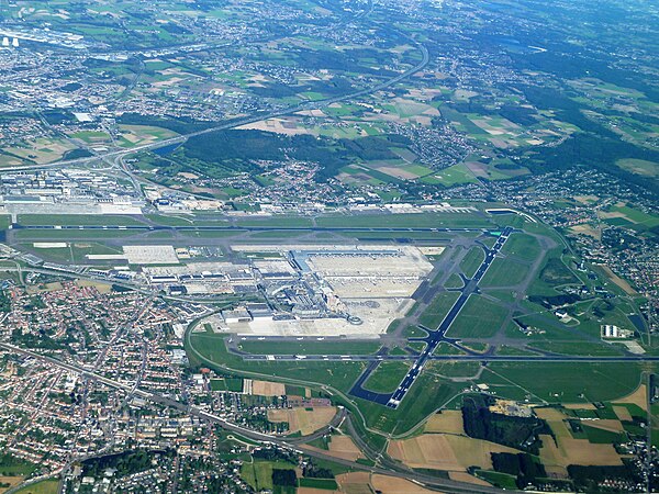 Image: Brussels airport from air