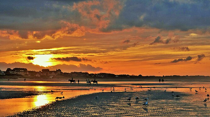 Cabourg beach, France