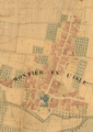 Extrait du cadastre napoléonien présentant le village de Montier-en-l'Isle en 1836 Montier-en-l'Isle, Cadastre napoléonien