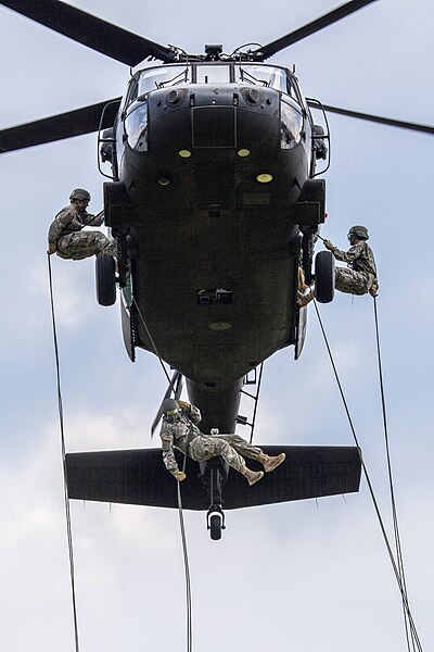 File:Cadets rappel from Guard Black Hawks (Image 8 of 16) (9160486558).jpg