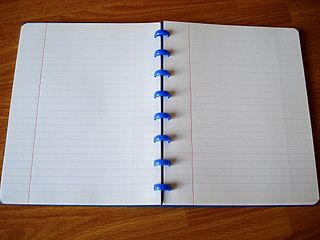 <span class="mw-page-title-main">Ruled paper</span> Writing paper with lines