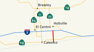 California State Route 7 State highway in Imperial County, California, United States