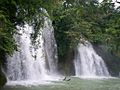 Two cascades in Tamasopo, SLP.