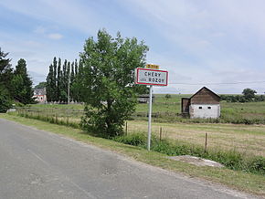 Chéry-lès-Rozoy (Aisne) city limit sign.JPG