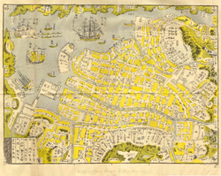 1858年出版の古地図
