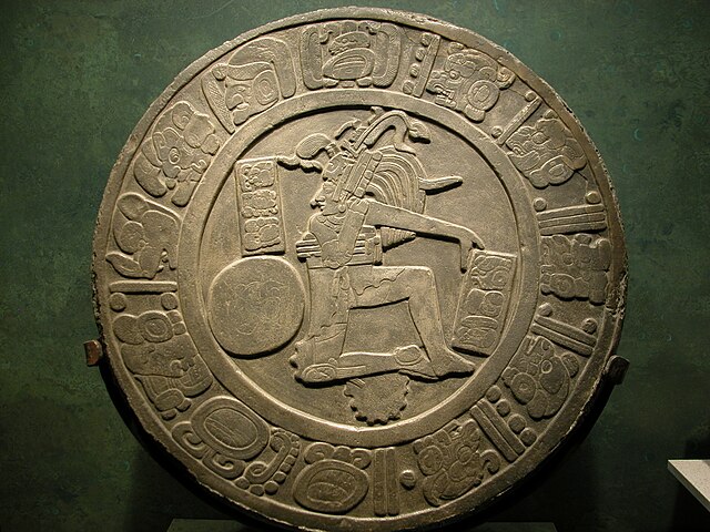Stone Disk with Relief of Mesoamerican Ball Player