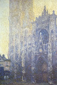 Rouen Cathedral, the Portal, Morning Effect Claude Monet - Rouen Cathedral, Facade and Tour d'AlbaneI.JPG