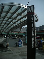 Cleveland Park Metro Entrance