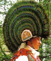 Clop ornated with peacock feathers Clop.jpg